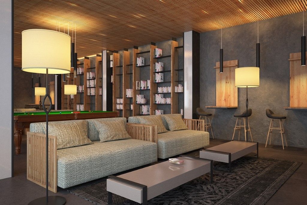 Pedras Do Mar Resort & Spa Fenais da Luz Bagian luar foto Interior of the library